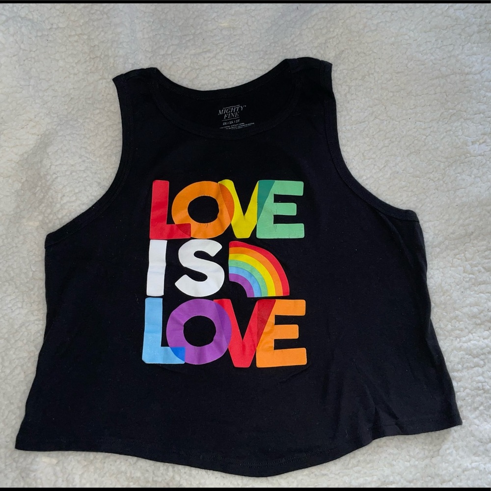 Juniors tank top, Love is Love